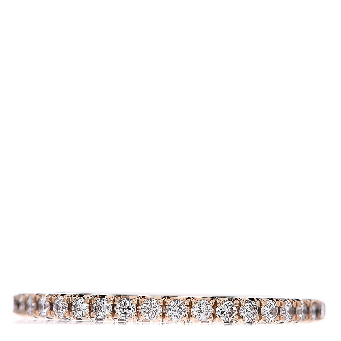 18K Rose Gold Diamond Metro Ring 48 4.5