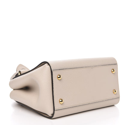 Burberry Soft Grain Calfskin Small Buckle Tote Limestone 4 of 11