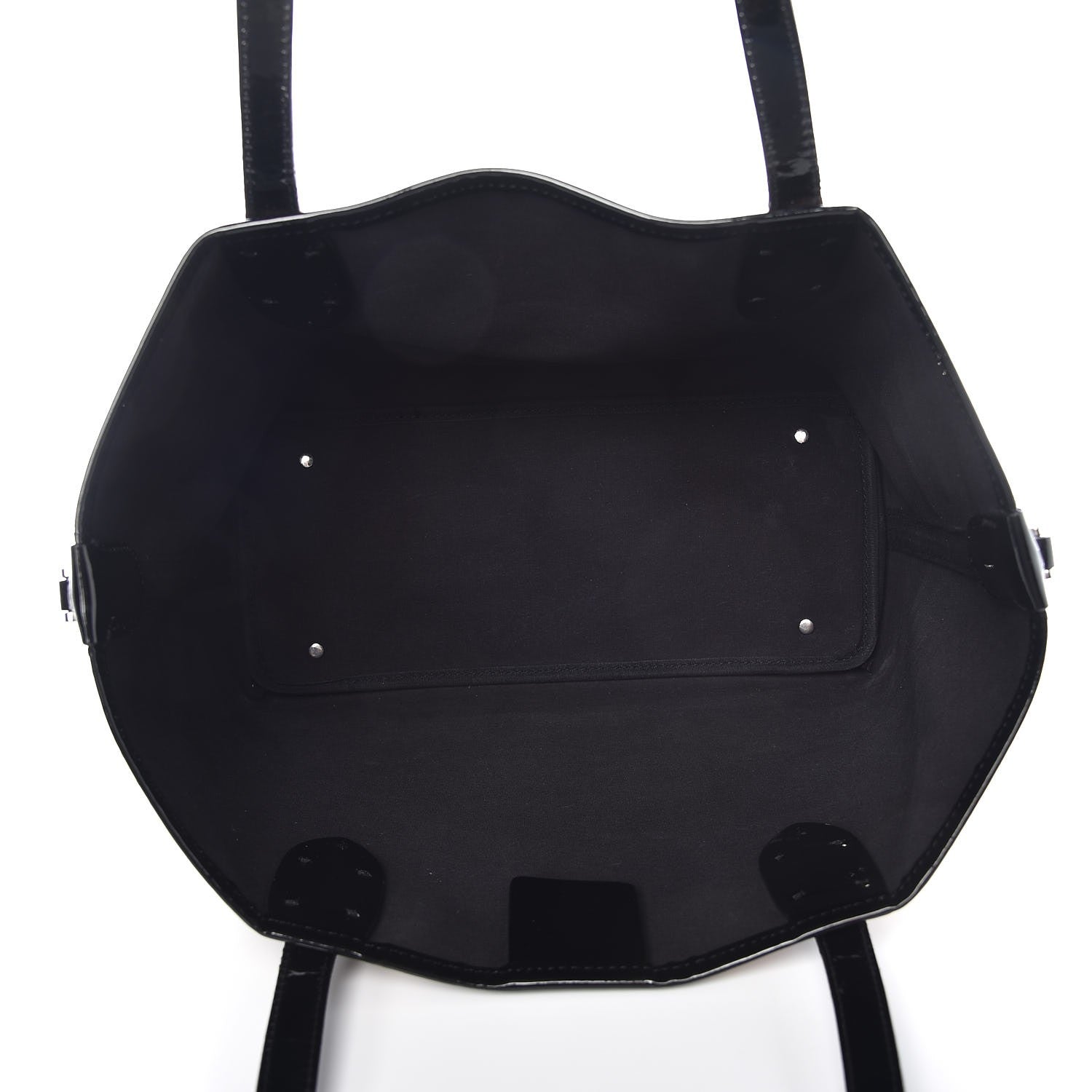 Burberry Patent Trim Patchwork Check Small Tote Black 6 of 16