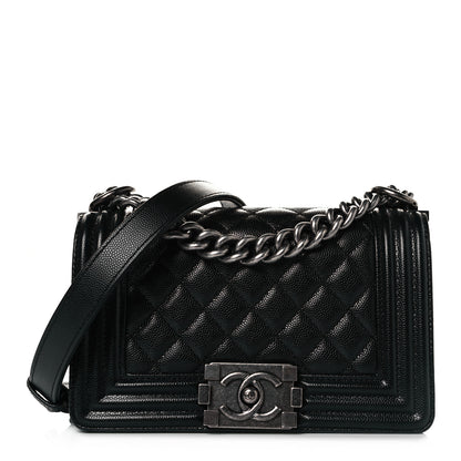 Chanel Caviar Quilted Small Boy Flap Black 1 of 10
