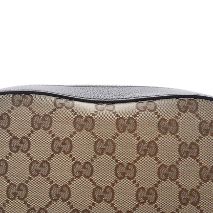 Gucci GG Supreme Monogram Web Small Webby Bee Shoulder Bag Dark Brown 10 of 11
