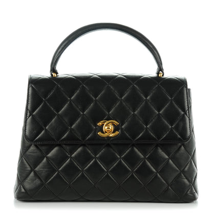 Chanel Lambskin Quilted Medium Kelly Flap Bag Black 1 of 8