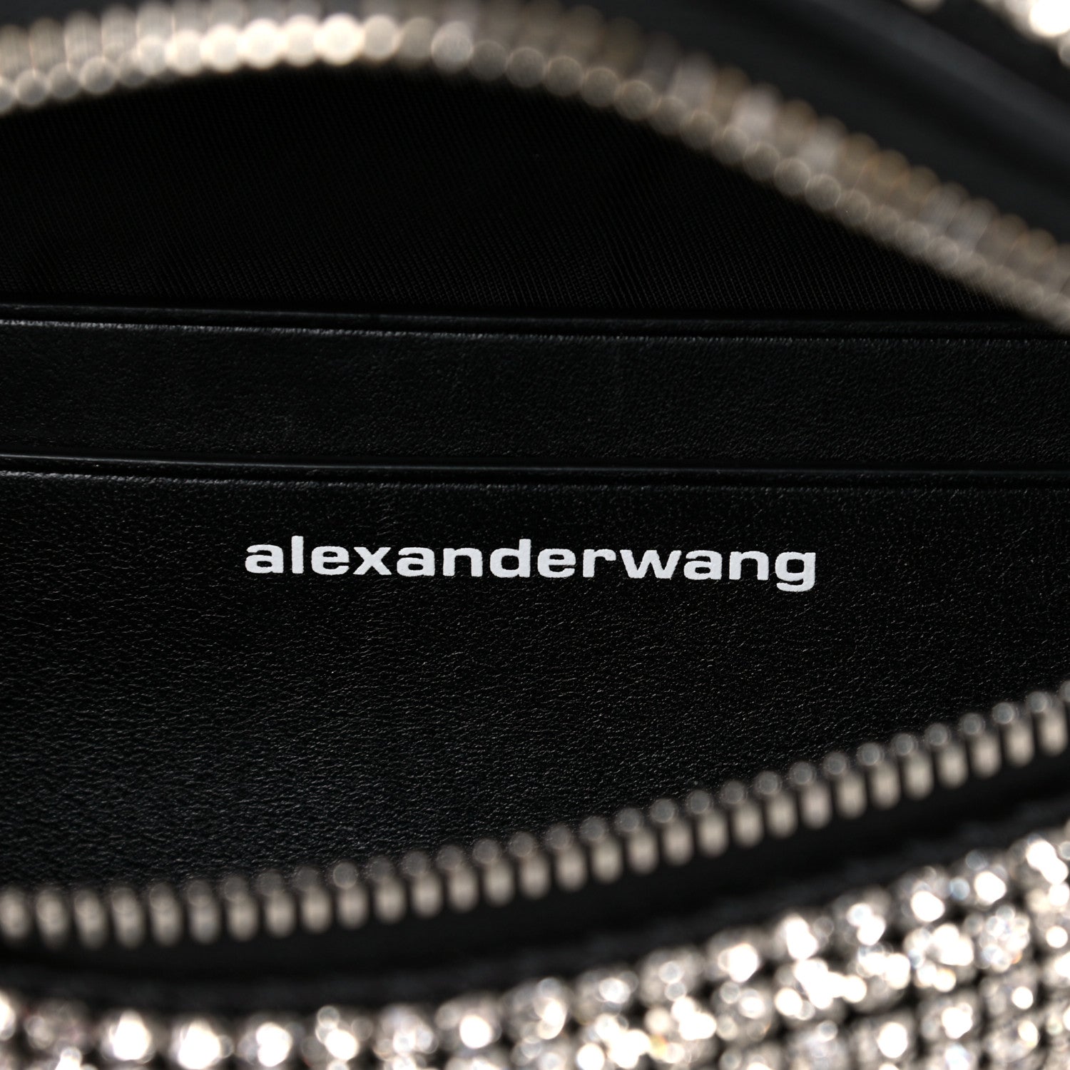 Alexander Wang Rhinestone Mesh Mini Attica Belt Bag Black 6 of 9