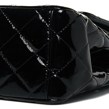 Chanel Patent Quilted Maxi Double Flap Black 9 of 9