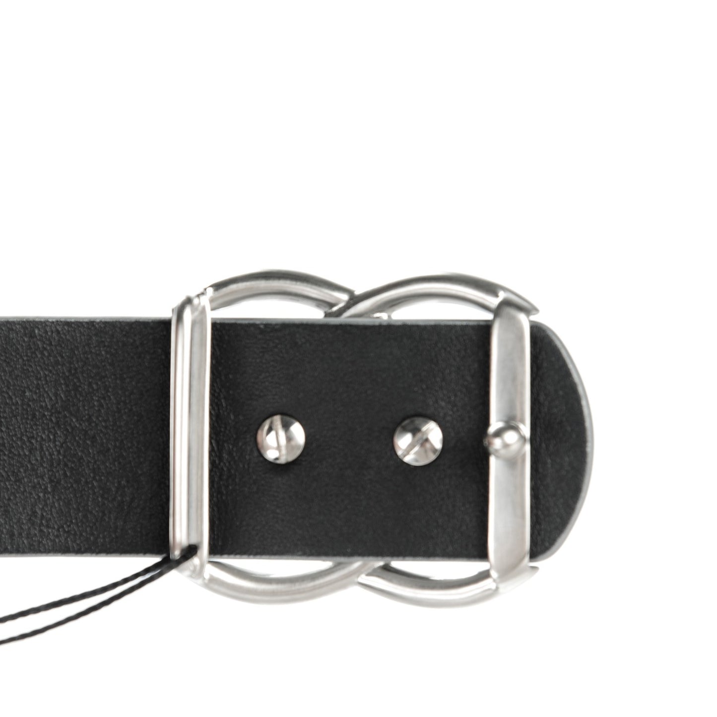 Calfskin CC Mirror Belt 85 34 Silver