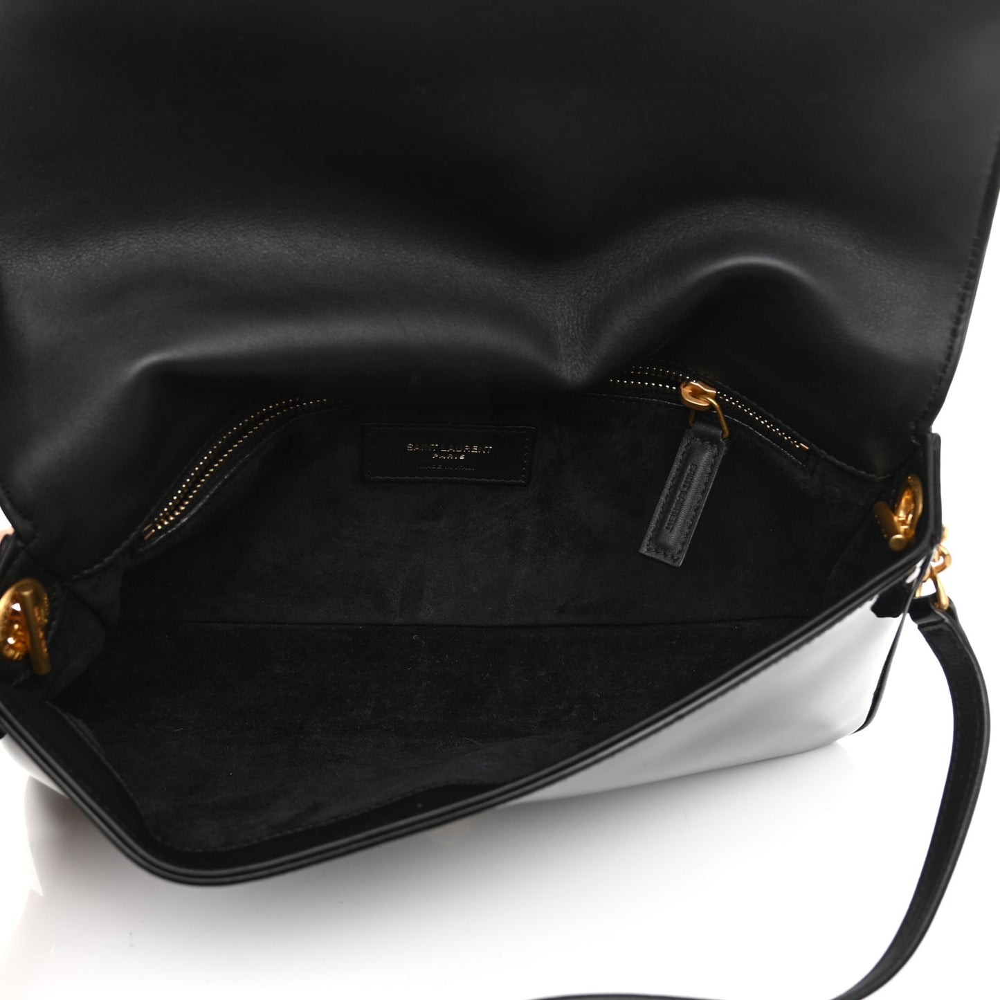 Patent Medium Monogram Kate 99 Black