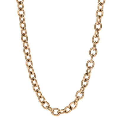 Chanel Quilted CC Pendant Chain Necklace Light Gold 1 of 6