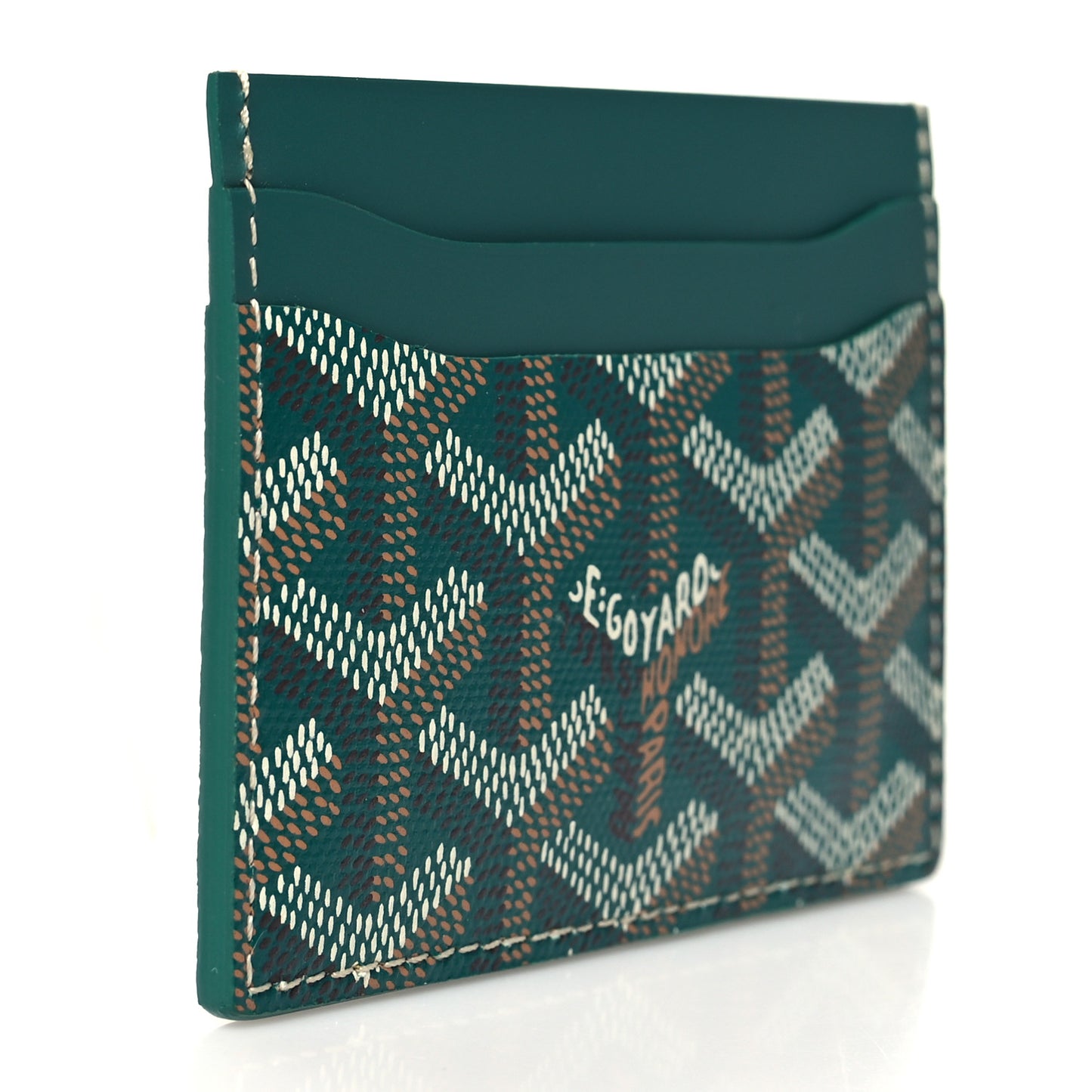 Goyardine Saint Sulpice Card Holder Green