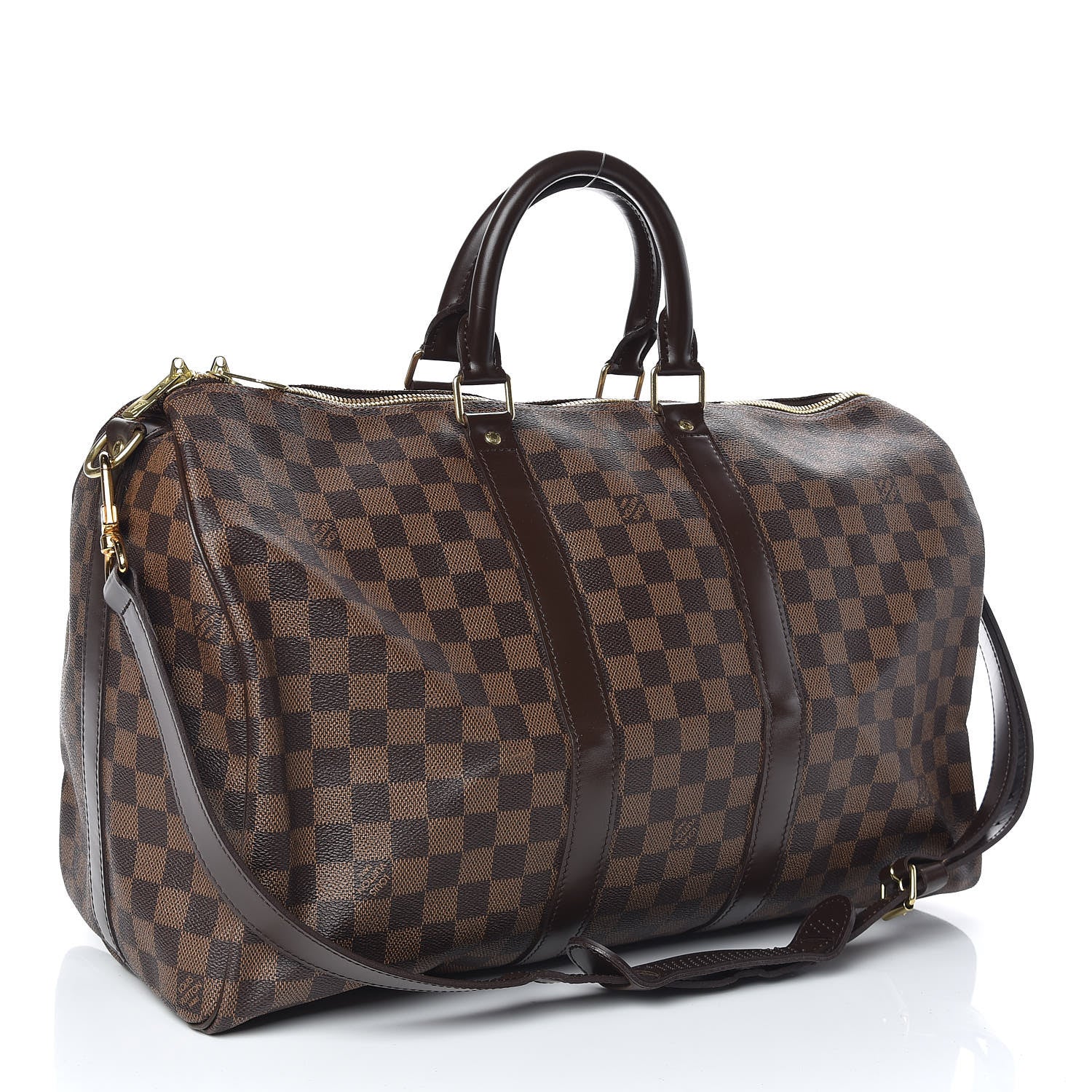 Louis Vuitton Damier Ebene Keepall Bandouliere 45 3 of 9
