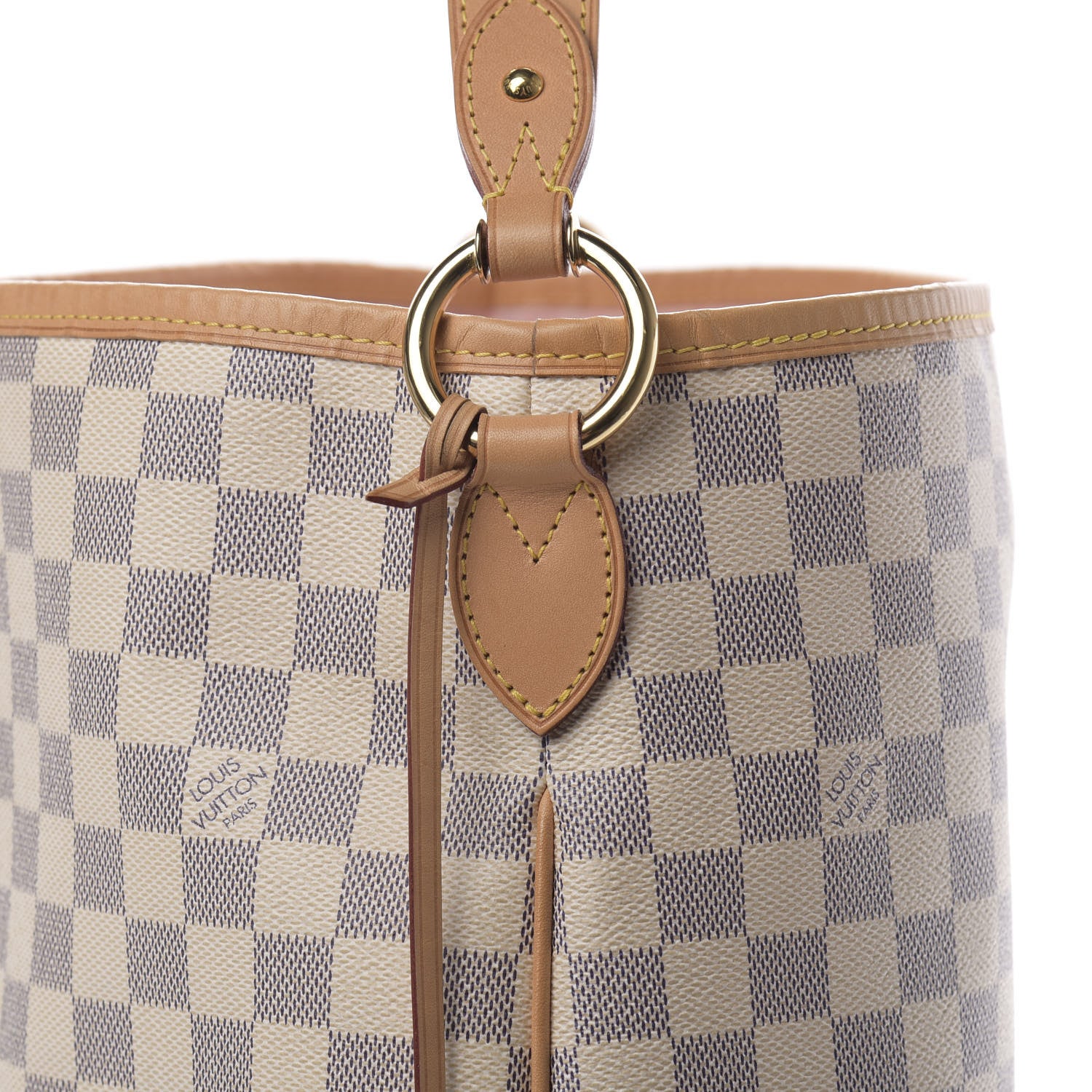 Louis Vuitton Damier Azur Delightful MM Rose Ballerine 8 of 11