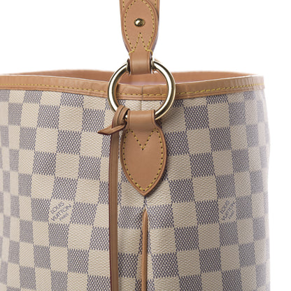Louis Vuitton Damier Azur Delightful MM Rose Ballerine 8 of 11