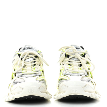 Balenciaga Rubber Mesh Bi-Color Mens Track.2 Open Sneakers 42 White Fluo Yellow 2 of 7