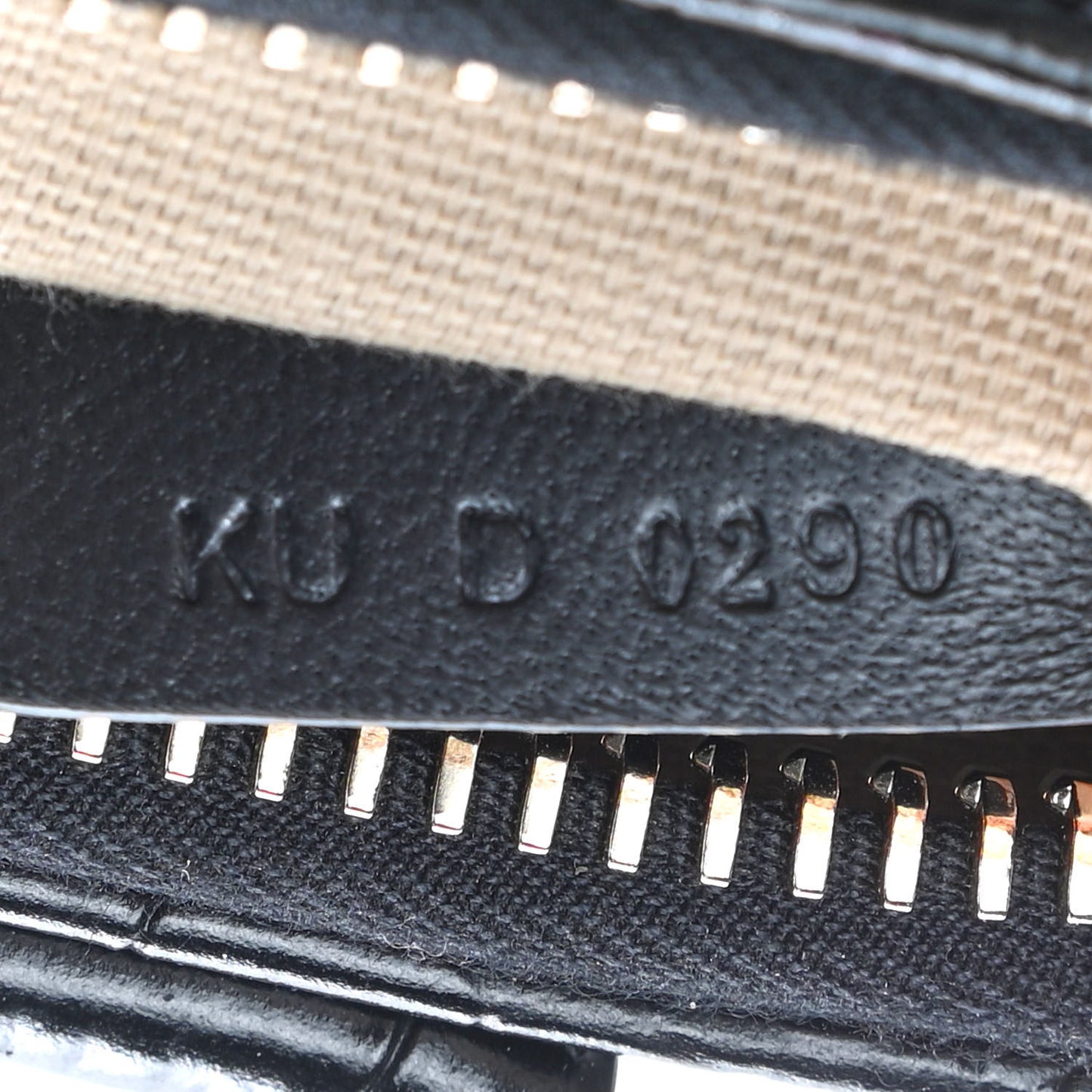 Calfskin Crocodile Embossed Nano Antigona Black