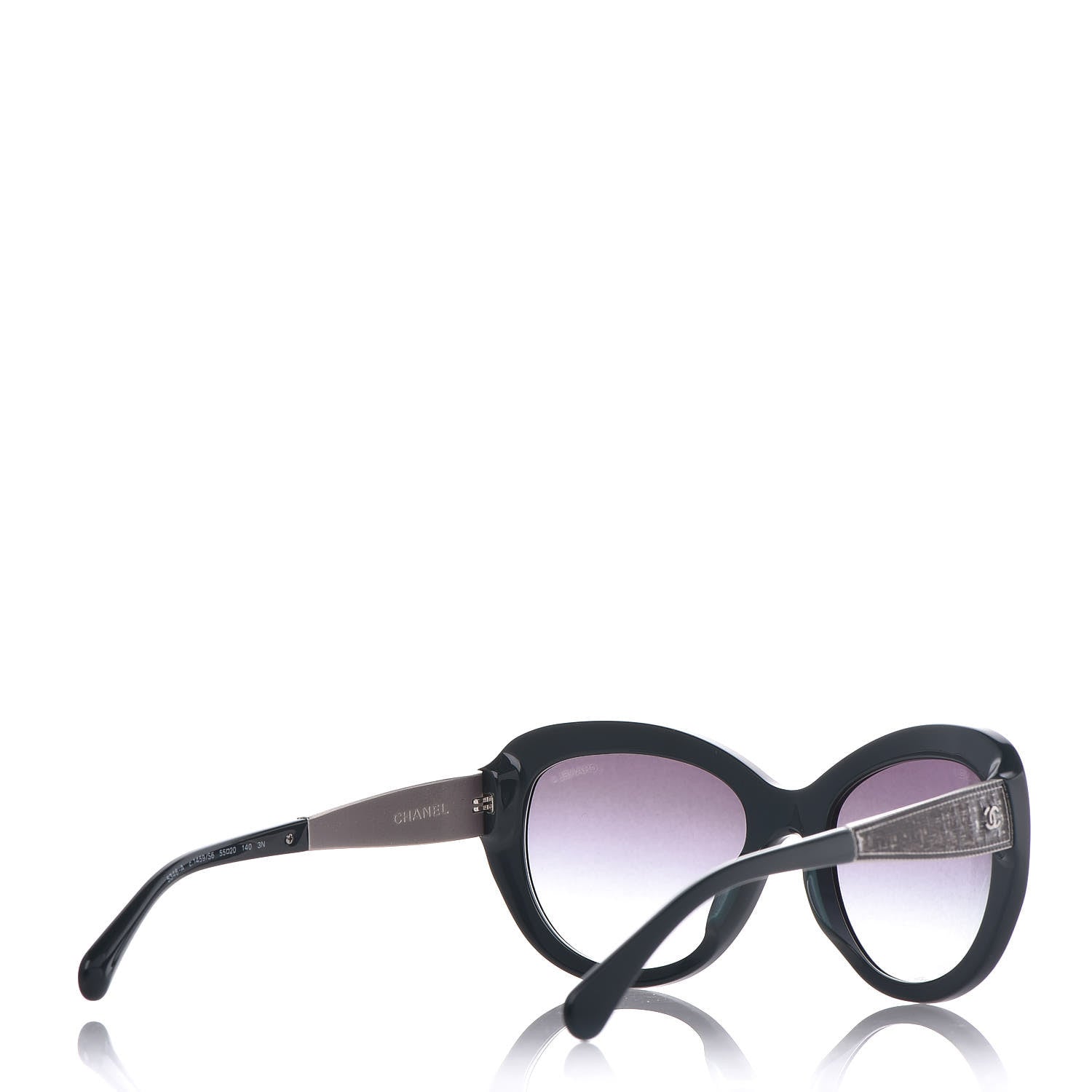 Chanel Butterfly Signature Sunglasses 5346 Green 4 of 7