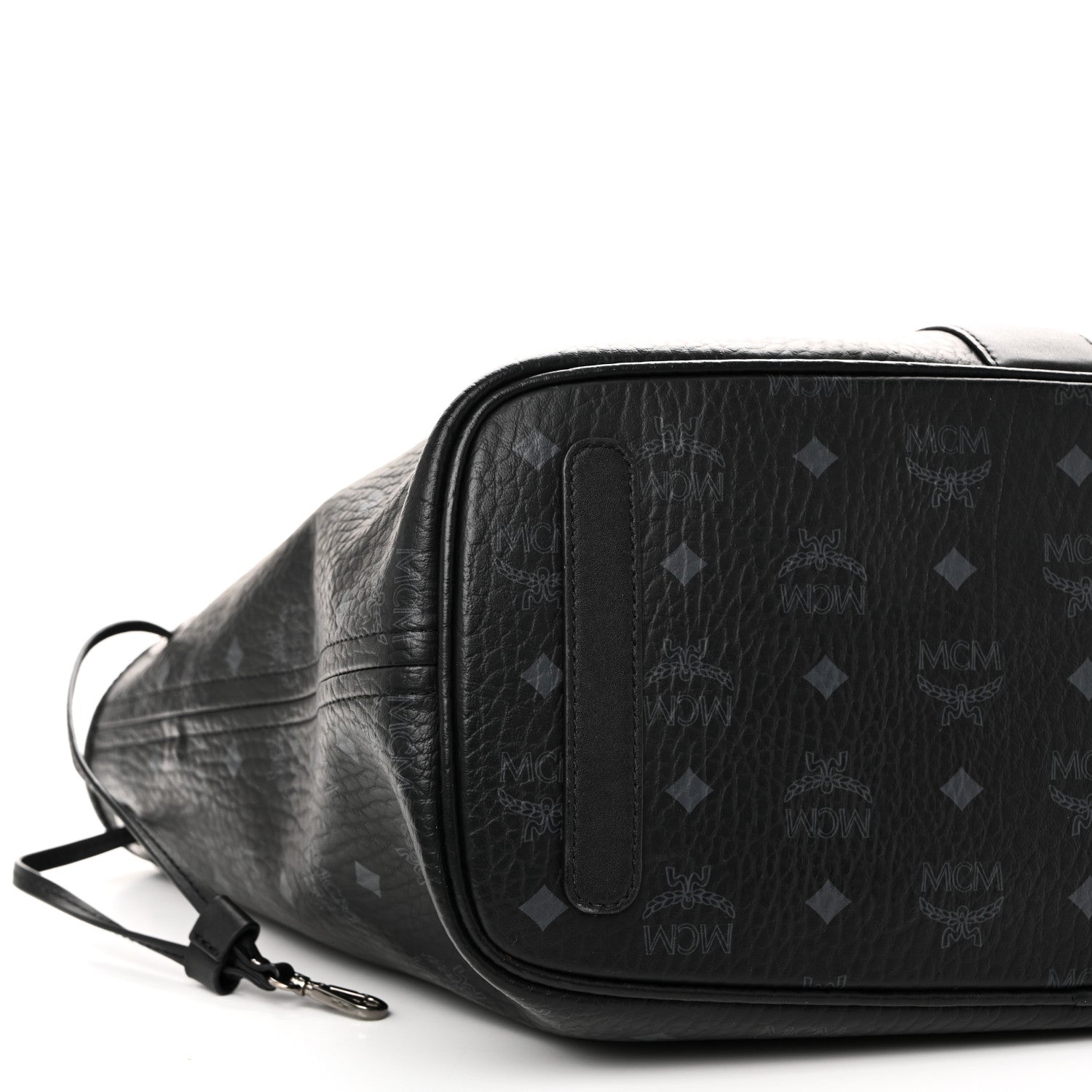 MCM Visetos Medium Liz Reversible Shopper Tote Black 13 of 17