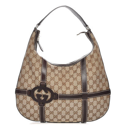 Gucci Monogram GG Royal Hobo Dark Brown 1 of 7