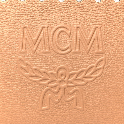 MCM Calfskin Chanswell Studded Camera Bag Beige 8 of 10