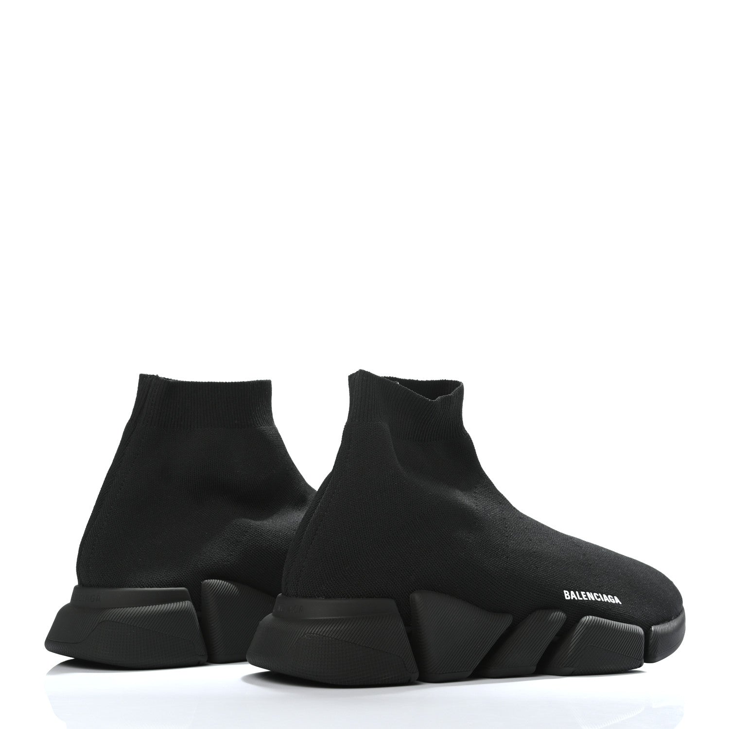 Balenciaga Technical 3D Recycled Knit Mens Speed 2.0 Sneakers 46 Monocolor Black 4 of 7