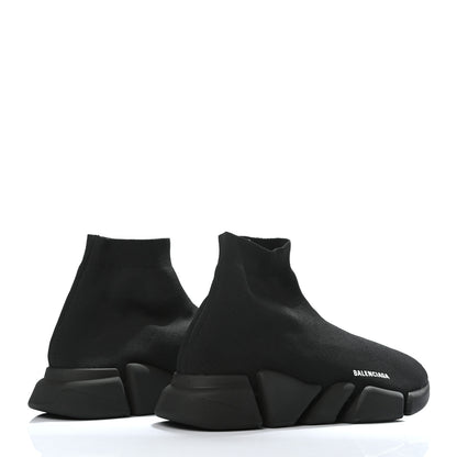 Balenciaga Technical 3D Recycled Knit Mens Speed 2.0 Sneakers 46 Monocolor Black 4 of 7