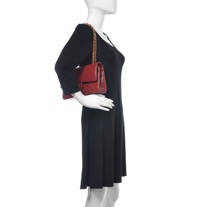 Chanel Lambskin Quilted Medium Double Flap Red 2 of 20