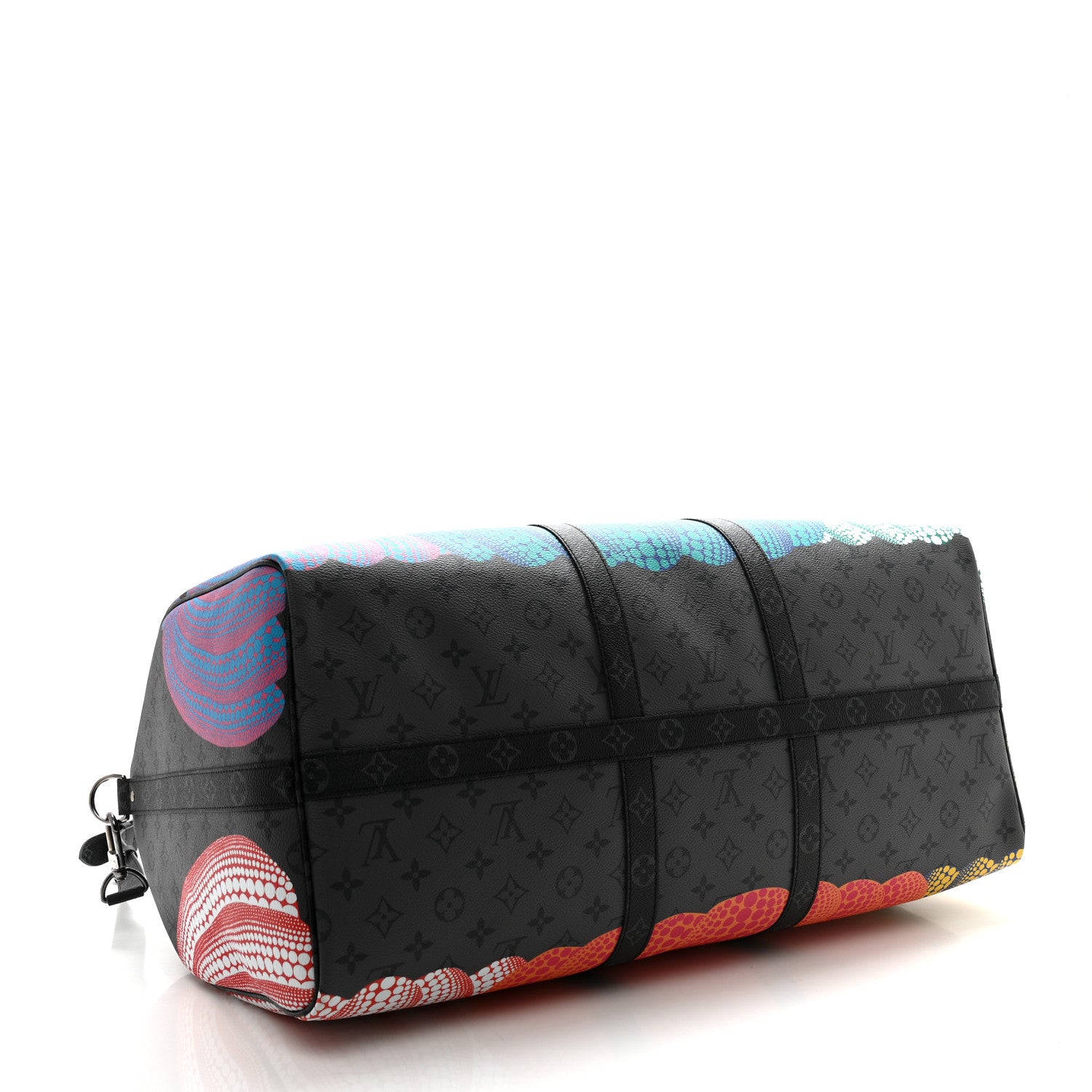 Louis Vuitton LV X YK Monogram Eclipse Reverse Pumpkin Keepall Bandouliere 55 Multicolor 3 of 11