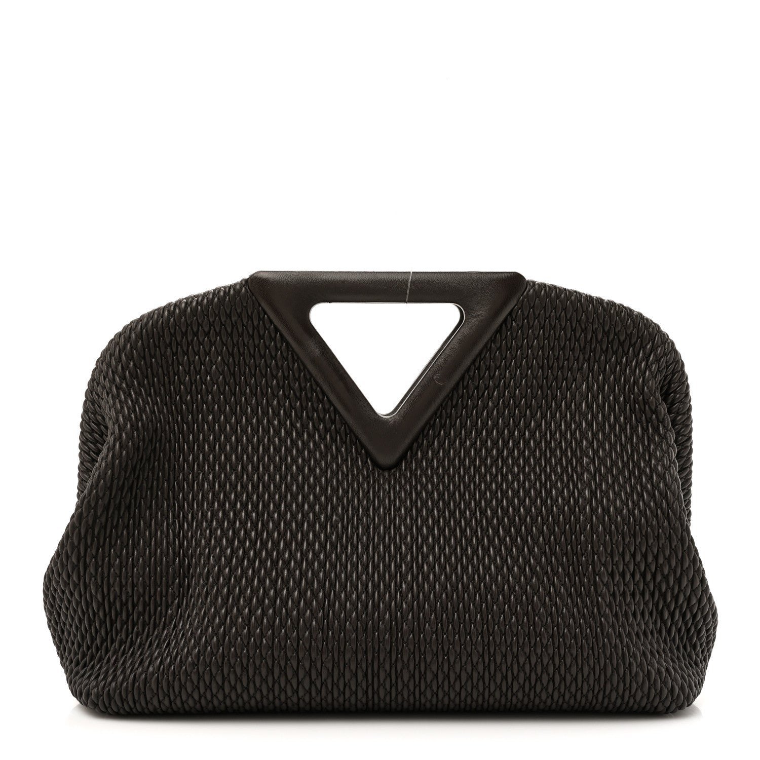 Bottega Veneta Lambskin Knit Medium The Point Triangle Bag Fondant 1 of 11