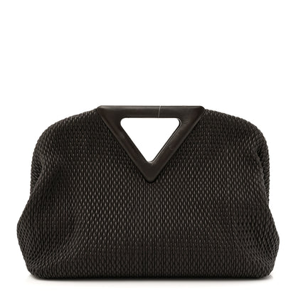 Bottega Veneta Lambskin Knit Medium The Point Triangle Bag Fondant 1 of 11