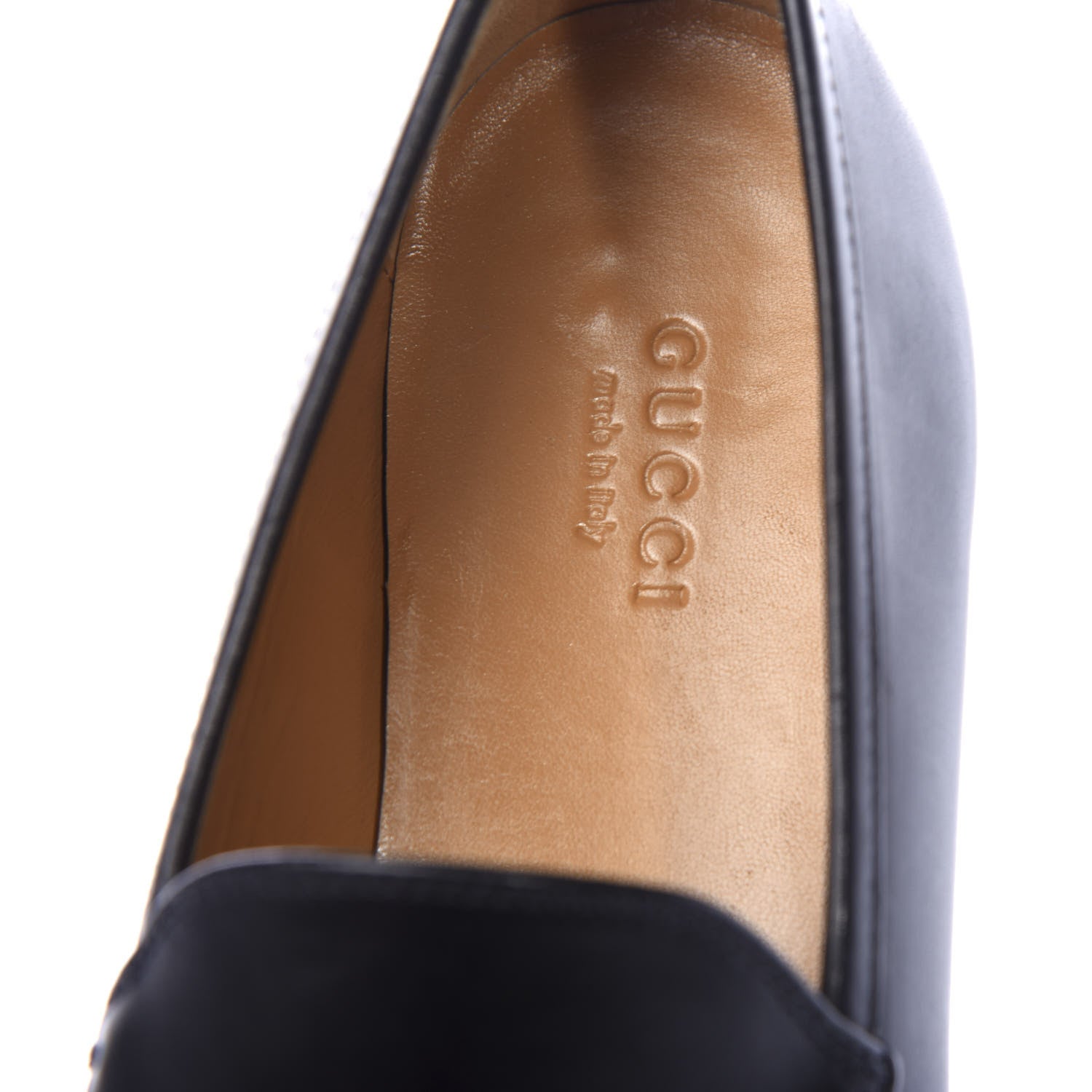 Gucci Calfskin Womens Jordaan Loafers 36 Black 9 of 11