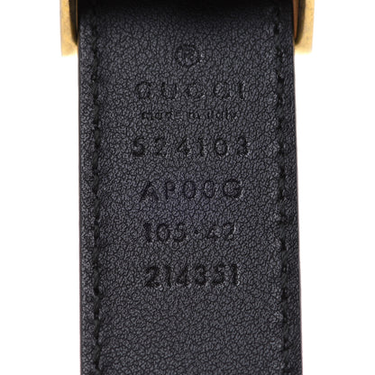 Gucci Moon Calfskin Torchon Double G 25mm Belt 105 42 Black 3 of 6