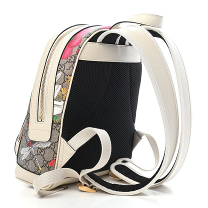 Gucci GG Supreme Monogram Flora Web Small Ophidia Day Backpack White 3 of 9
