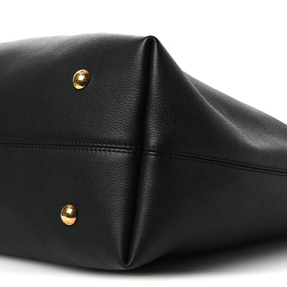 Louis Vuitton Grained Calfskin Low Key Hobo MM Black 10 of 10