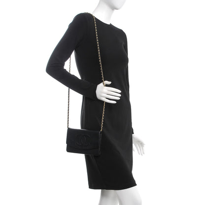 Chanel Caviar Timeless CC Wallet On Chain WOC Black 2 of 15