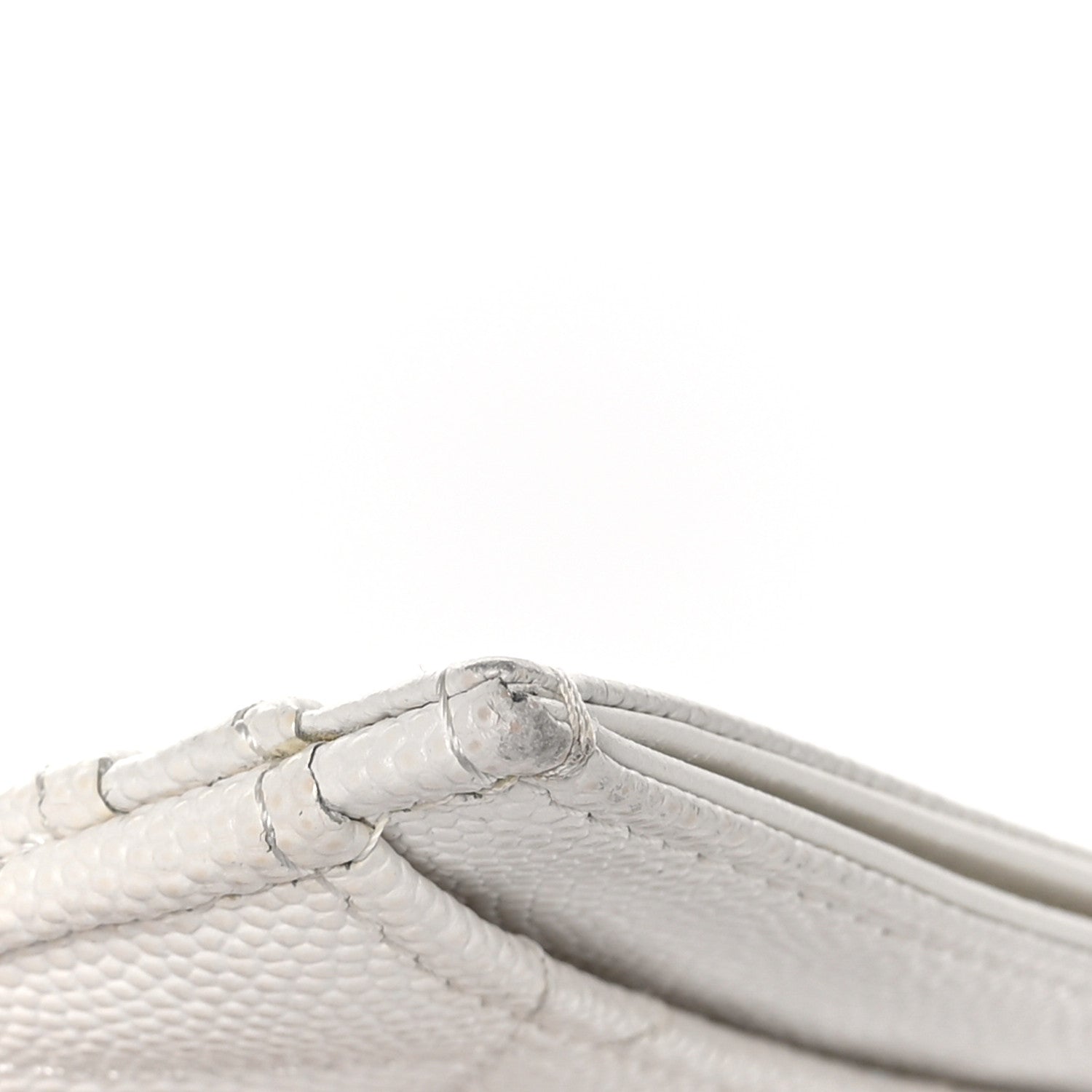 Chanel Caviar Quilted Card Holder White 13 of 14