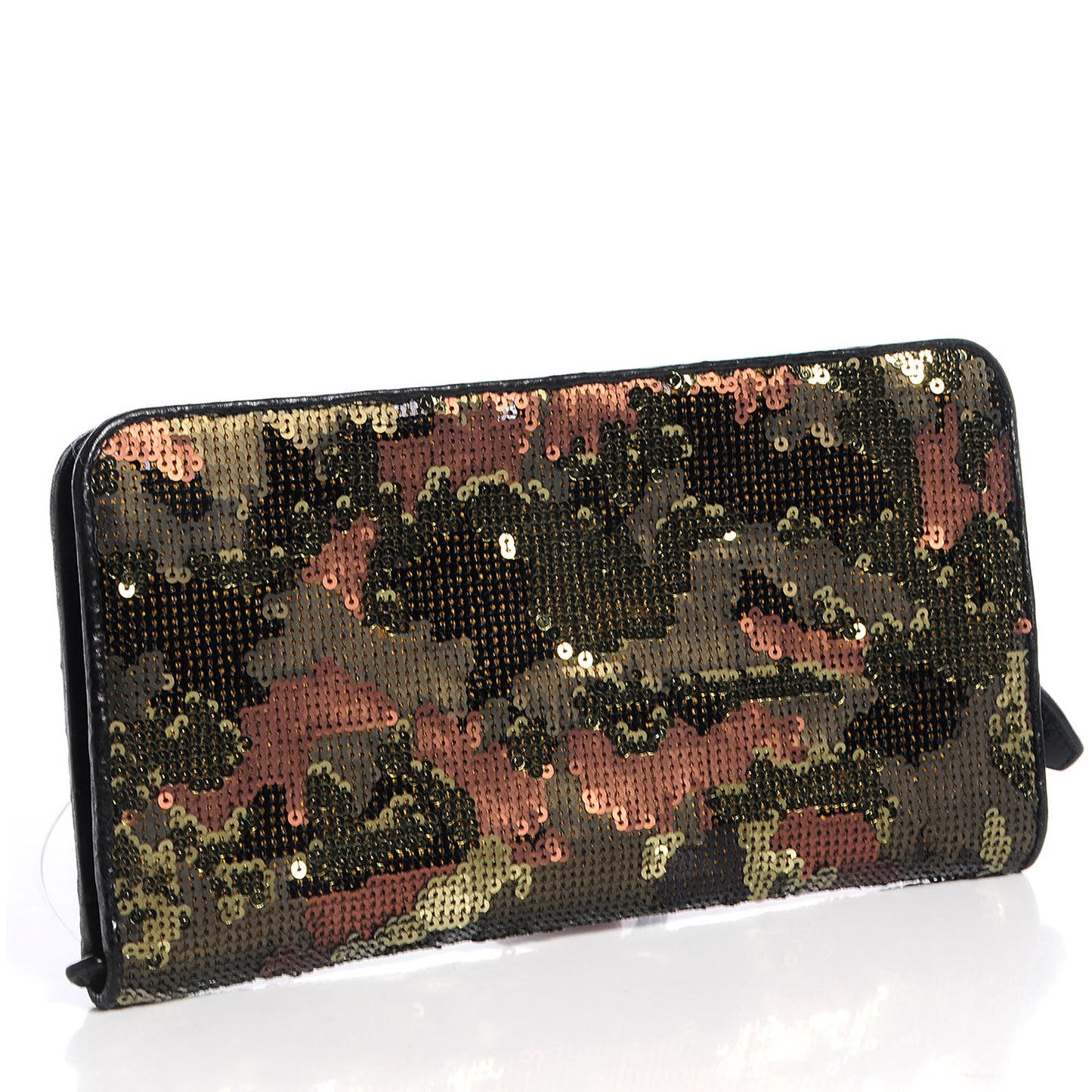 Sequin Camouflage Continental Wallet Mimetico