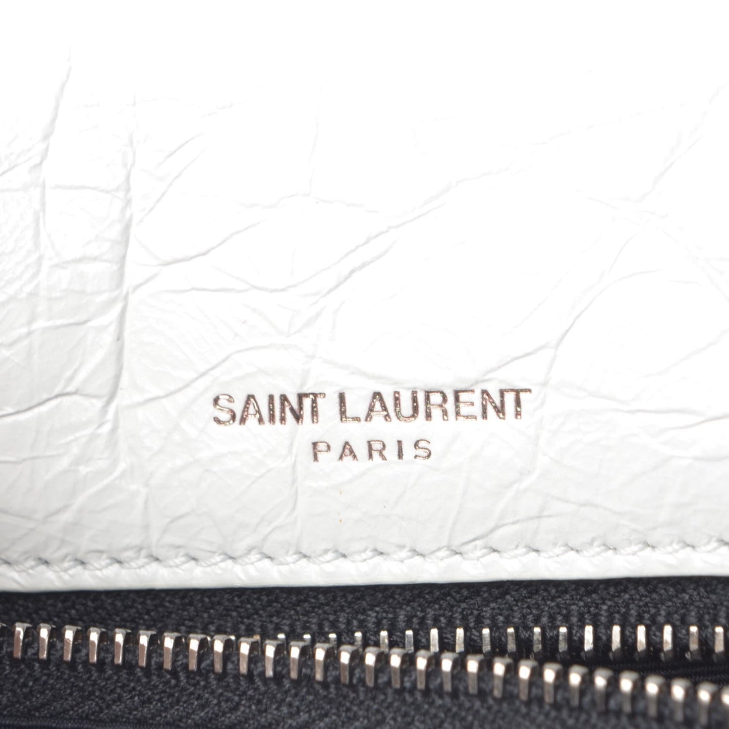 Crinkled Calfskin Matelasse Monogram Medium Niki Chain Satchel Dirty White