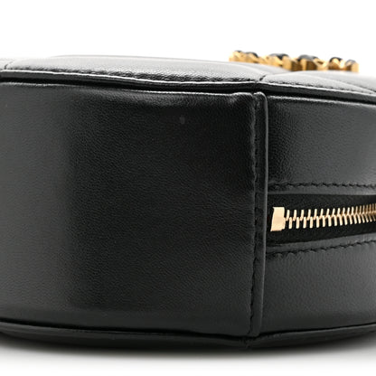 Chanel Lambskin Quilted Chanel 19 Round Clutch With Chain Black 9 of 10