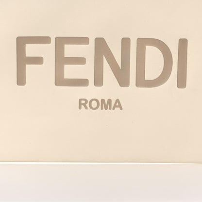 Fendi Vitello King Logo Embossed Medium Flat Pouch Camelia 6 of 8