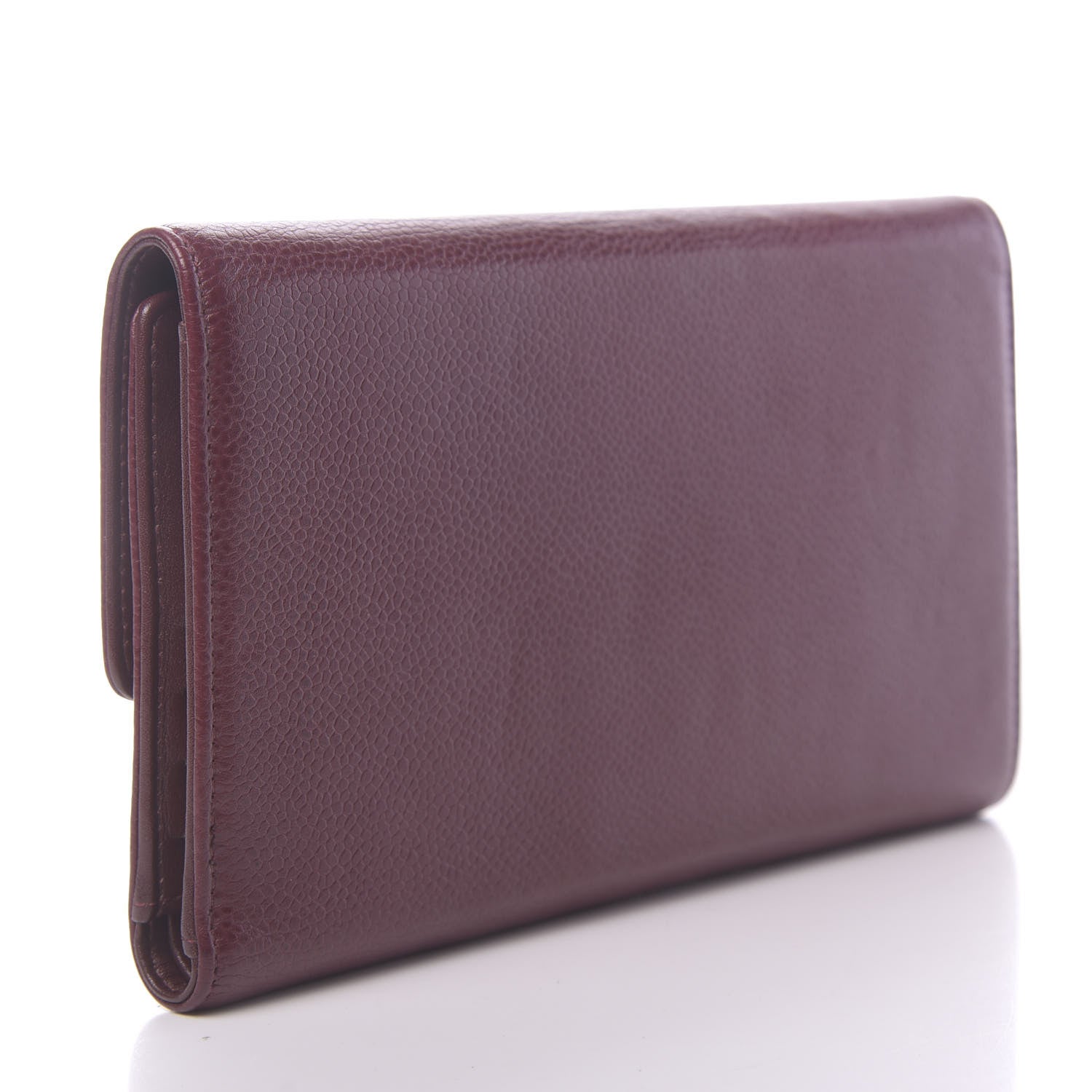 Chanel Caviar Timeless CC Large Flap Wallet Burgundy 3 of 10