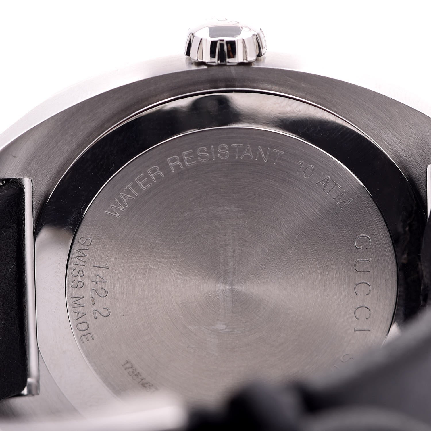 Gucci Stainless Steel Calfskin 44mm GG2570 Toscano Quartz Watch Black 5 of 8