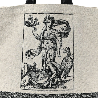 Christian Dior Canvas Print Cruise Tote Ivory Black 7 of 11