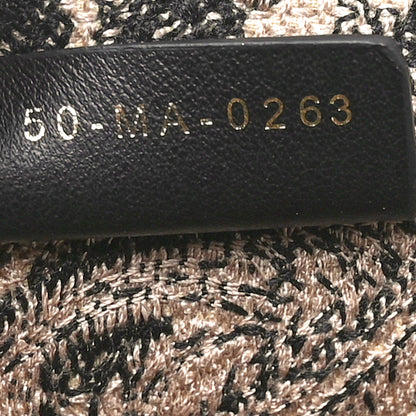 Christian Dior Canvas Embroidered Large Dioriviera Toile De Jouy Book Tote Brown 7 of 11