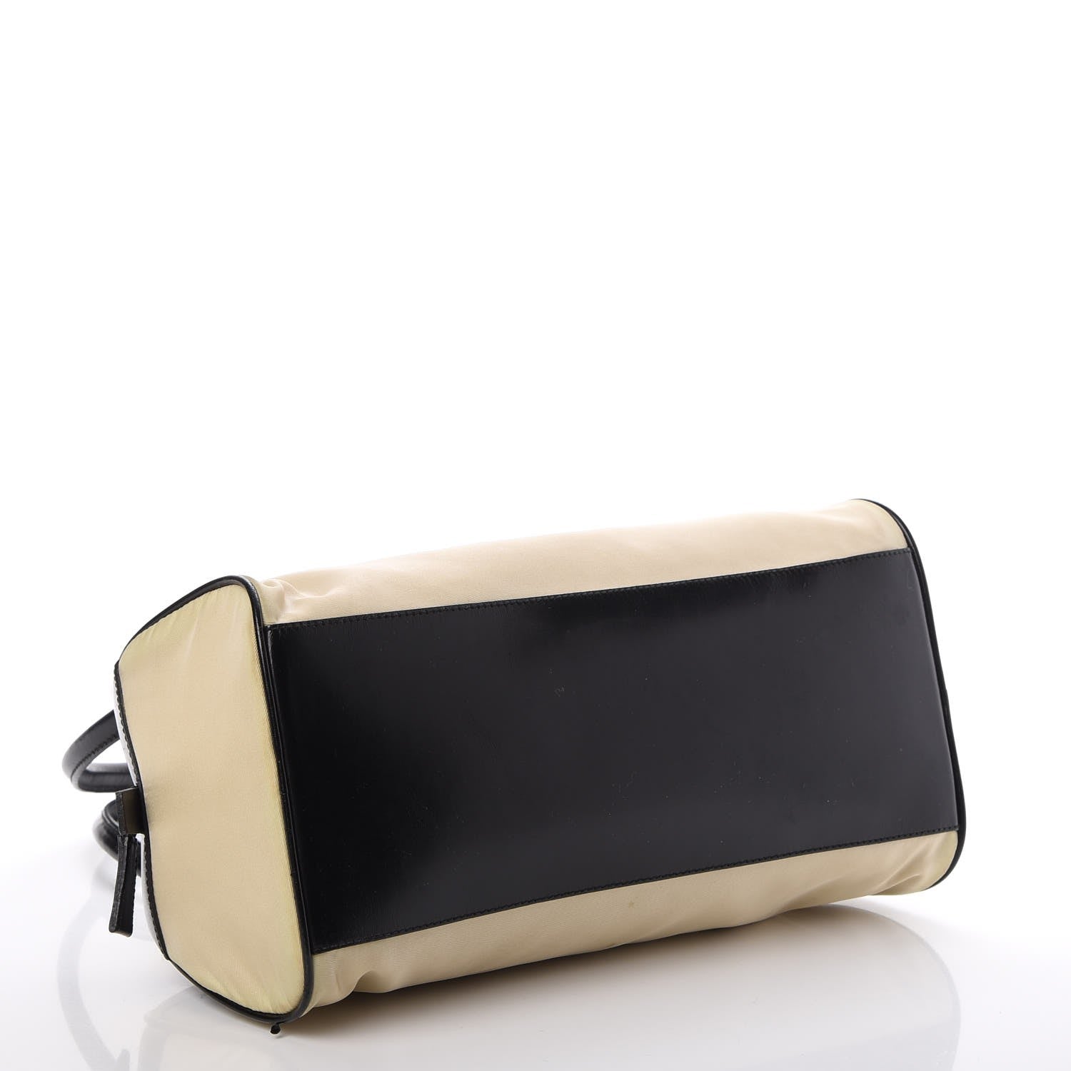 Prada Tessuto Nylon Vitello Small Bowling Bag Black 4 of 19