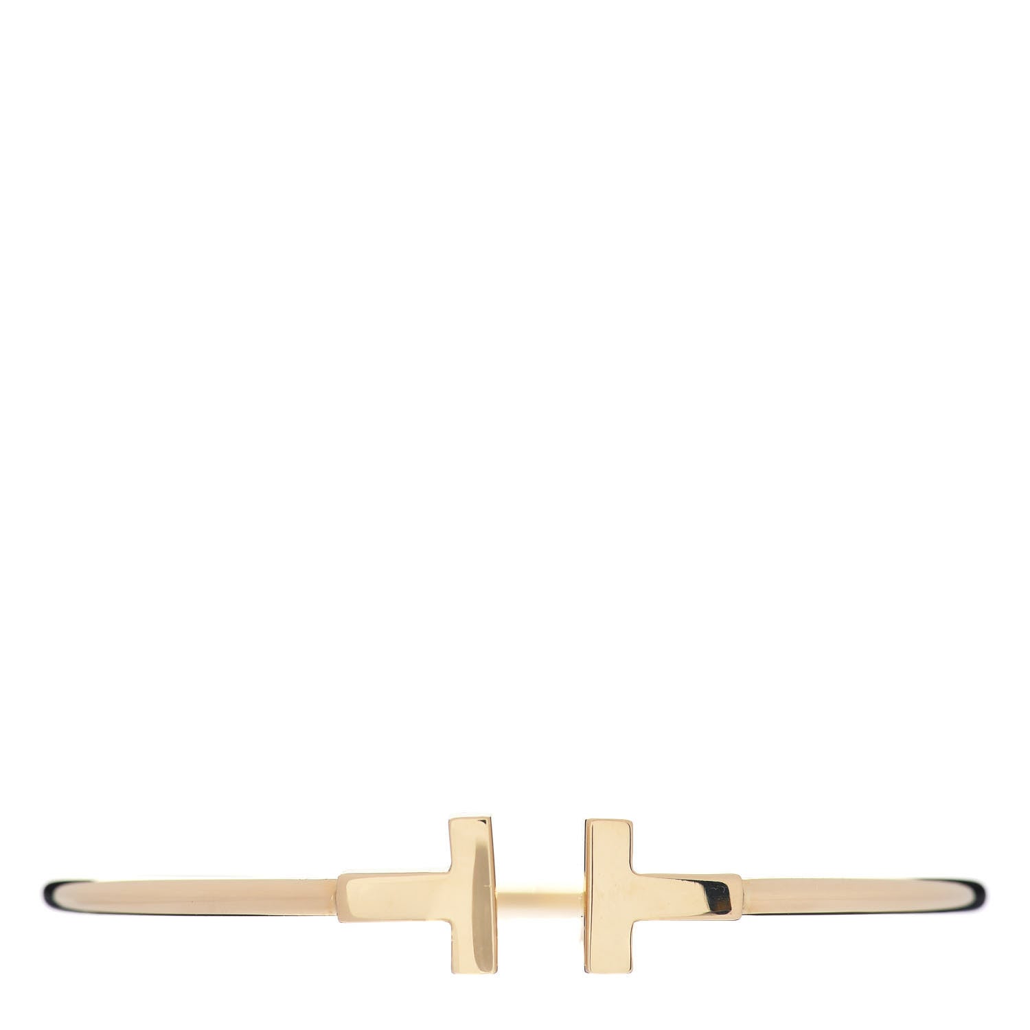 Tiffany 18K Yellow Gold T Wire Bracelet 1 of 4