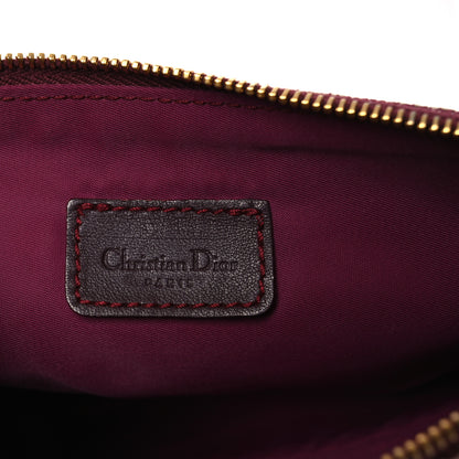 Christian Dior Monogram Mini Saddle Pochette Burgundy 6 of 13