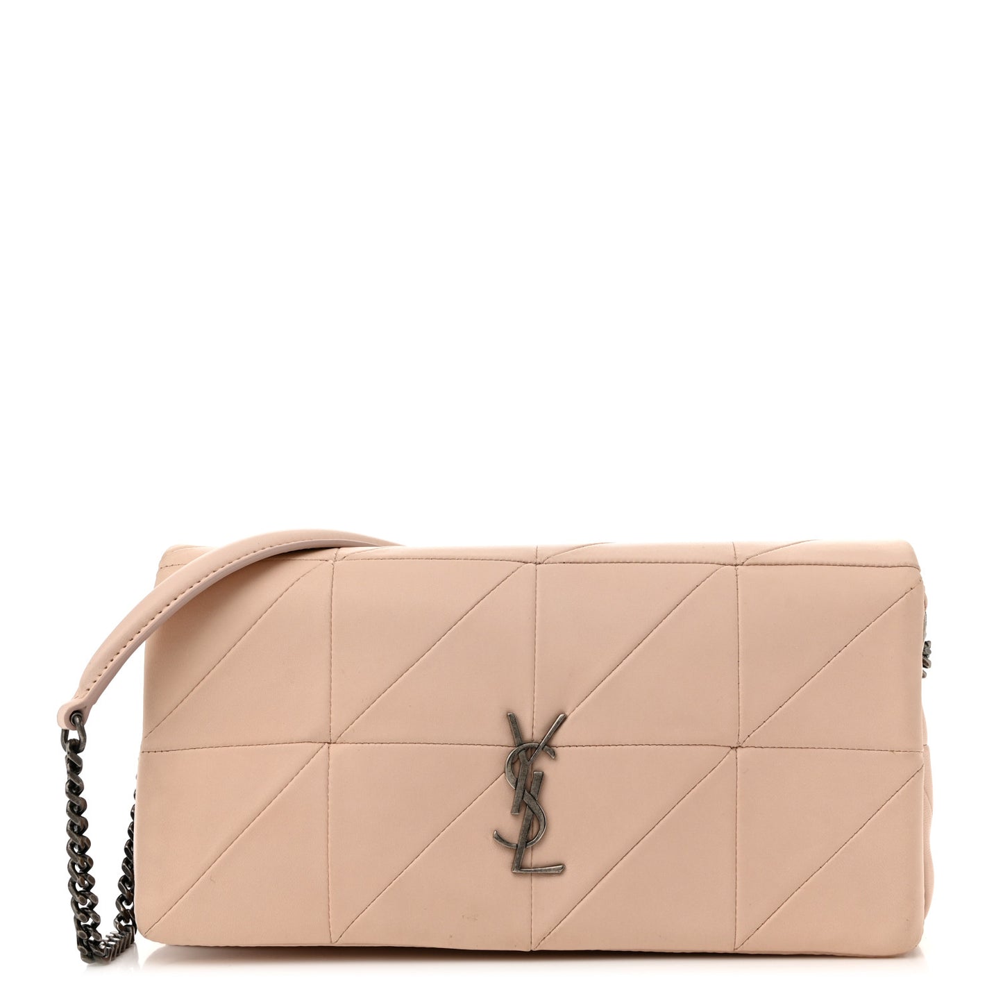 Lambskin Patchwork Monogram Medium Jamie Marble Pink