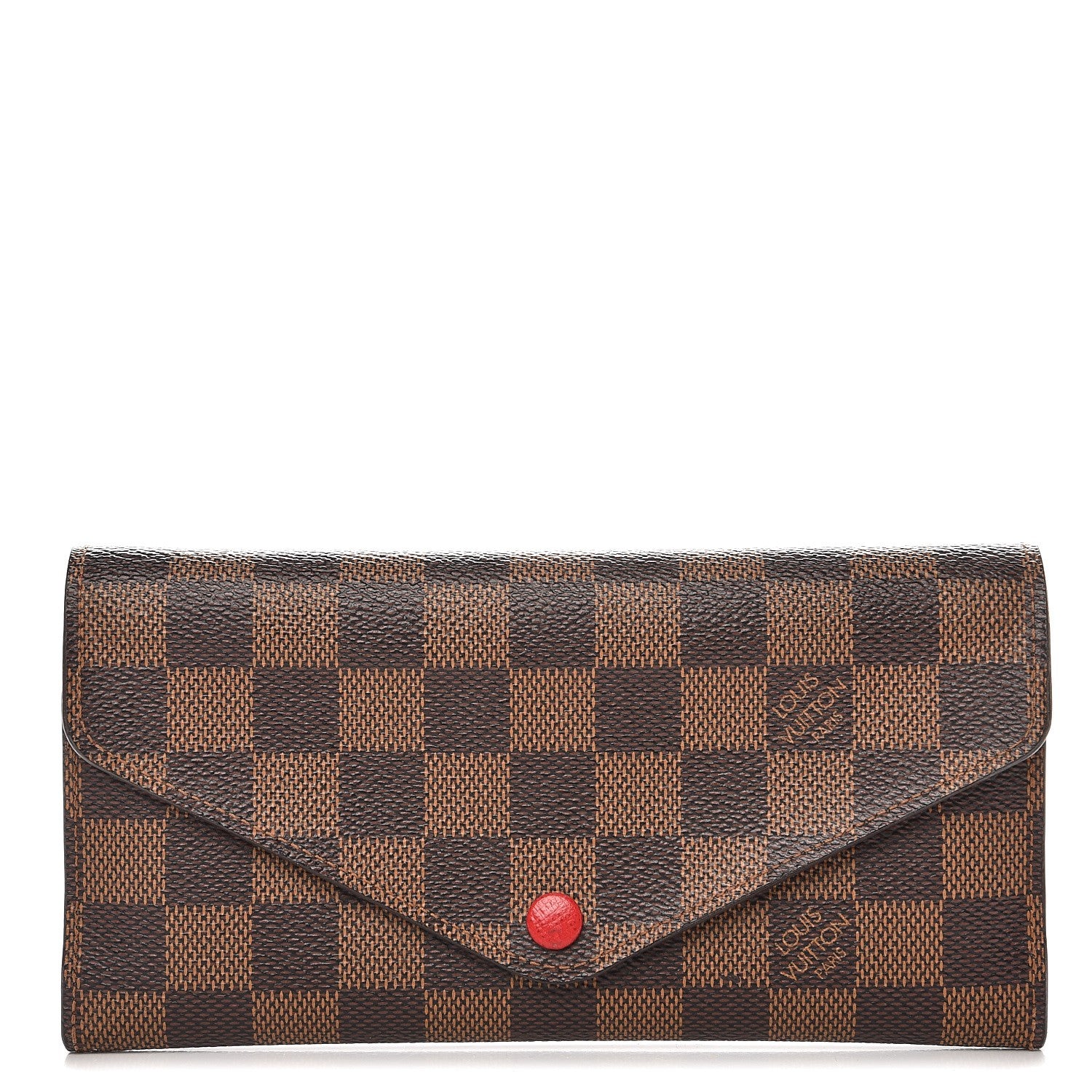 Louis Vuitton Damier Ebene Josephine Wallet Red 1 of 7