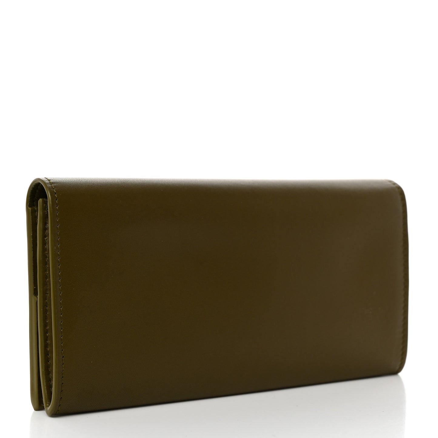 Nappa Logo Embossed Continental Wallet Mud