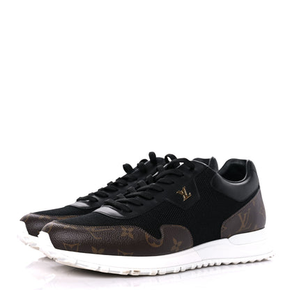 Louis Vuitton Monogram Mens Run Away Sneakers 9 Black 3 of 13