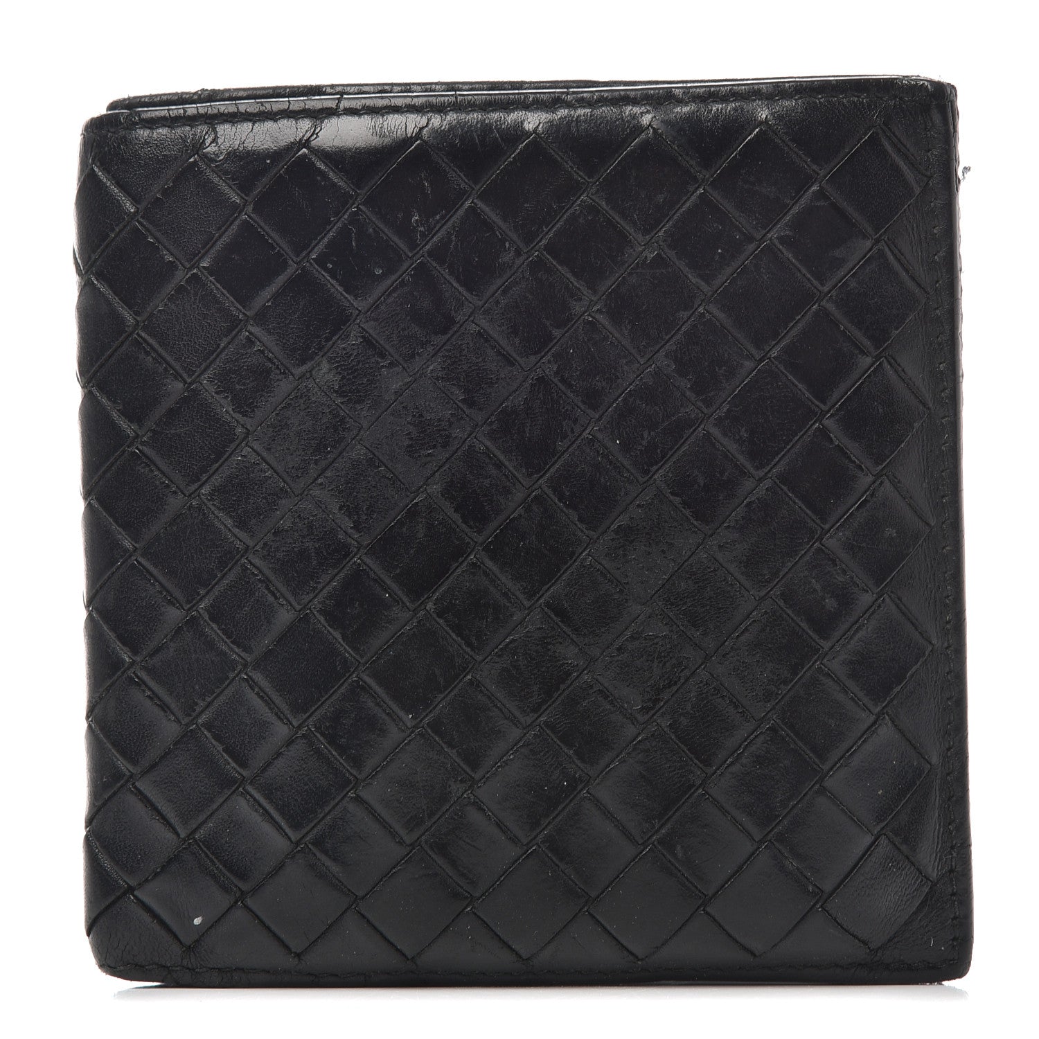 Bottega Veneta Nappa Intrecciato Bi-Fold Wallet Black 1 of 7