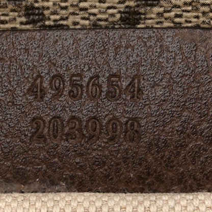Gucci GG Supreme Monogram Web Neo Vintage Double Flap Messenger Bag Beige New Acero 7 of 10